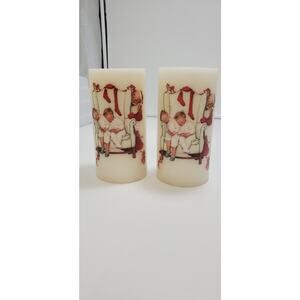 Vintage Hallmark Norman Rockwell Candles (Set of 2) PRE-OWNED
